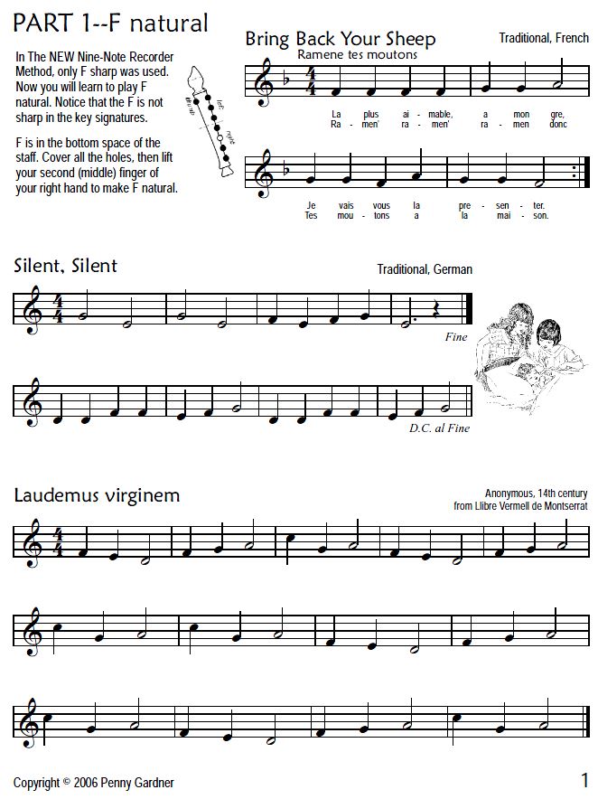 Intermediate recorder music book